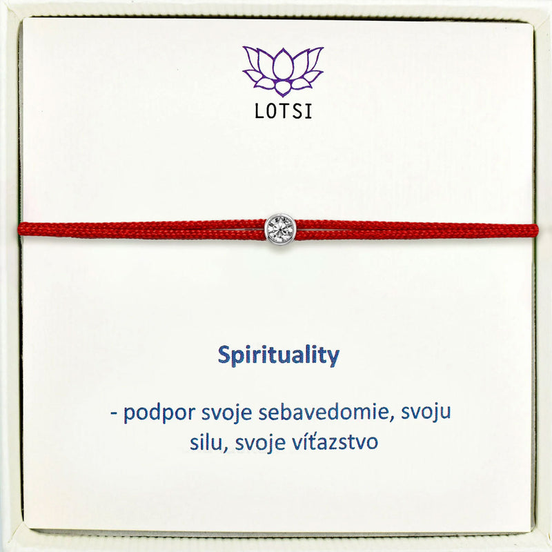Strieborný náramok Spirituality Diamond