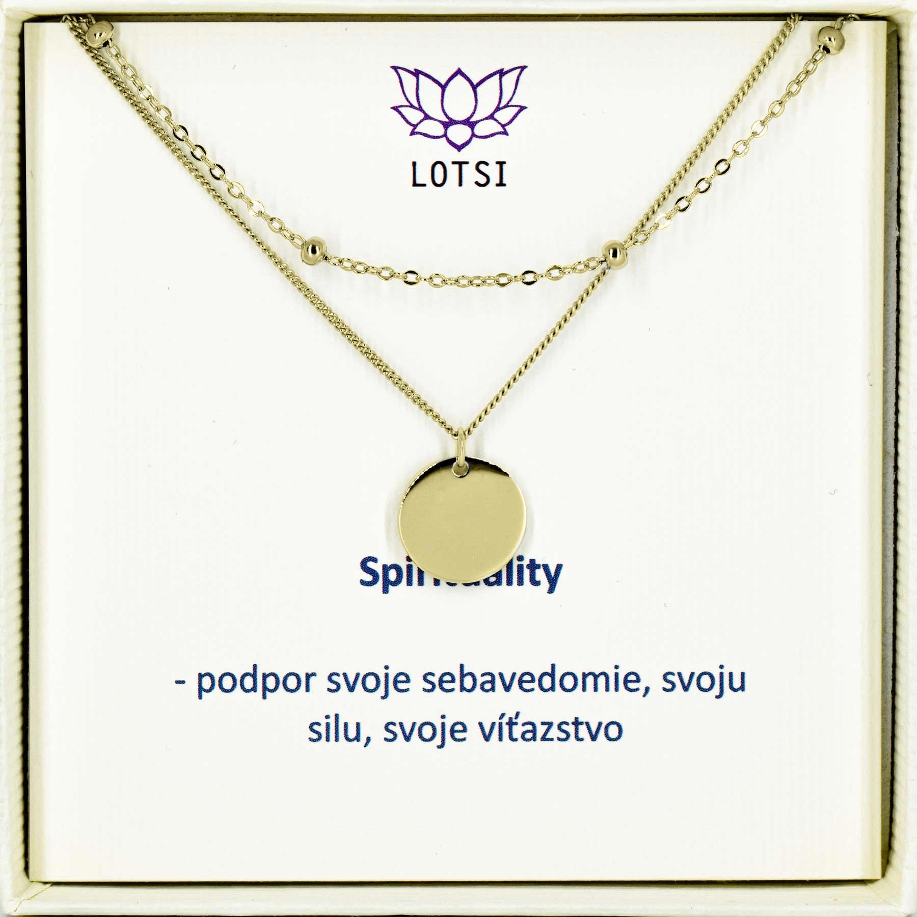 Strieborná retiazka Spirituality
