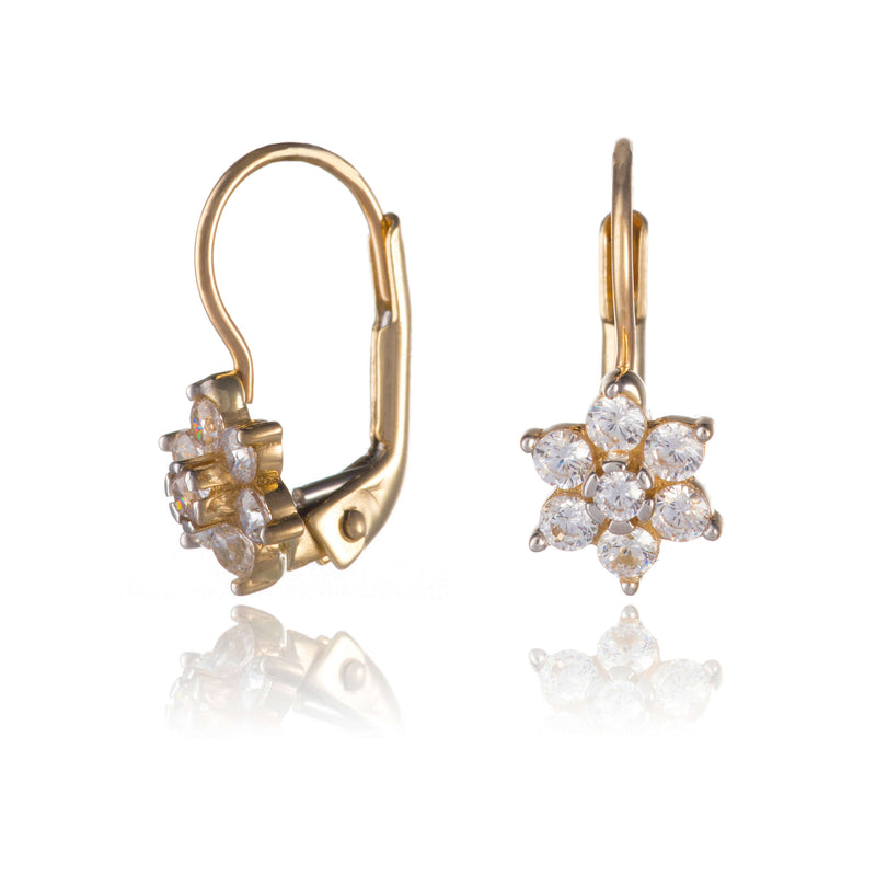 krasne-kvetinkove-nausnice-zo-zlteho-zlata