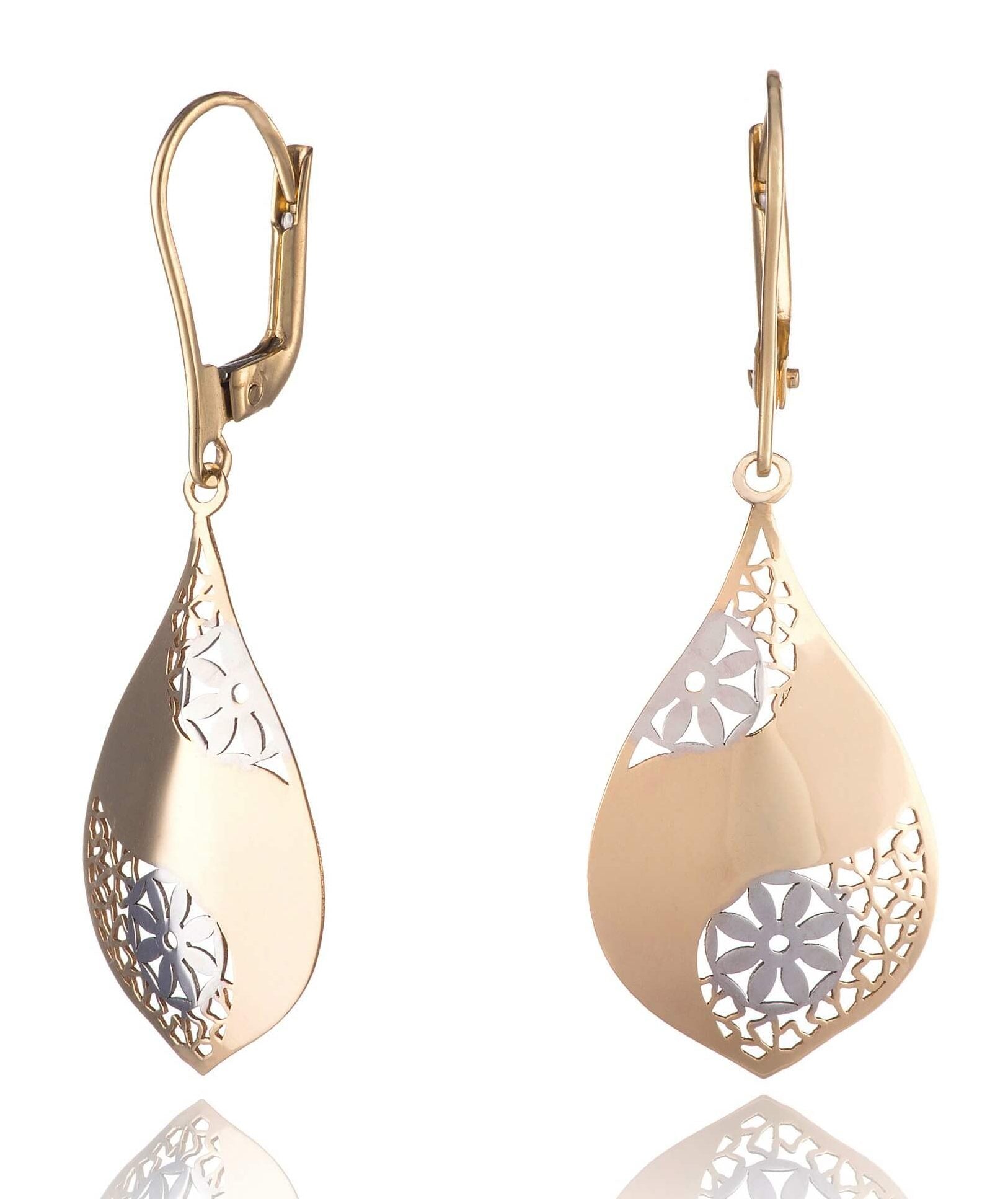 zlate-visiace-nausnice-s-motivom-kvietkov