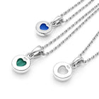 Silver pendant with semi-precious stone