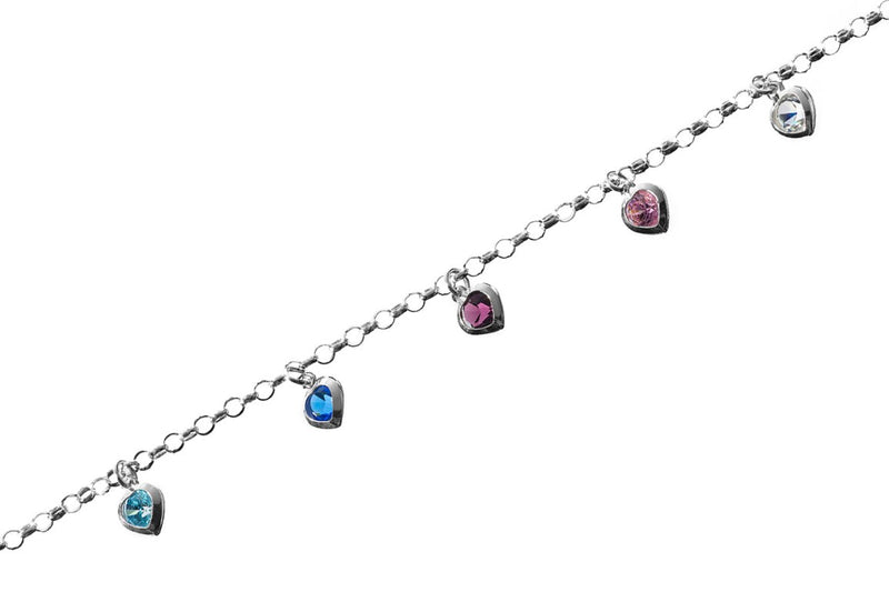 strieborny-naramok-s-farebnymi-swarovski-srdieckami