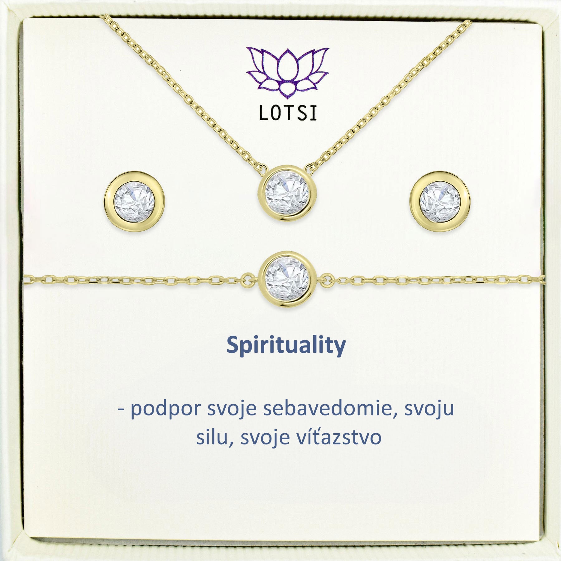 Strieborný set Spirituality